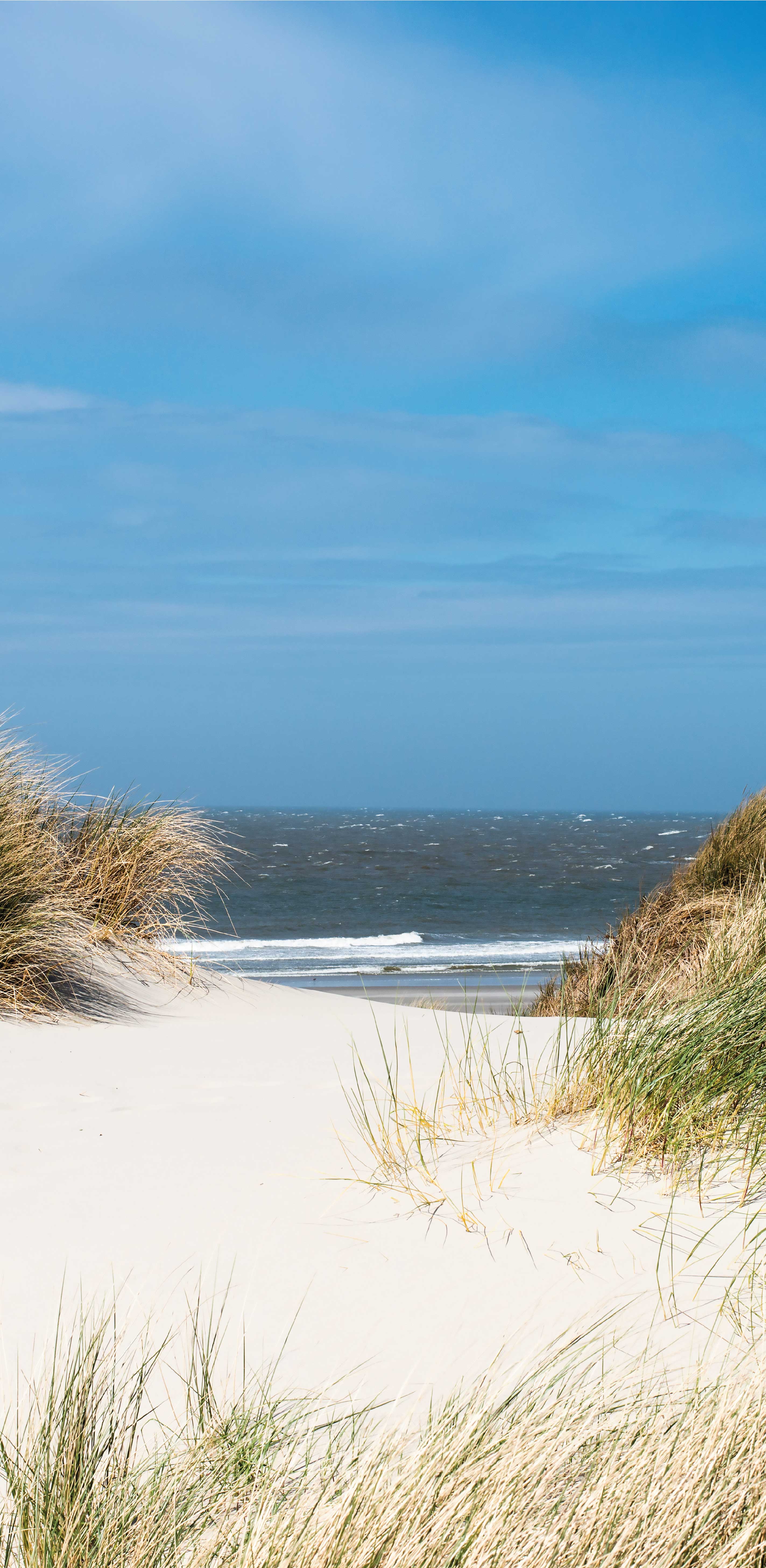 Duschrückwand Naturdekor Nordsee