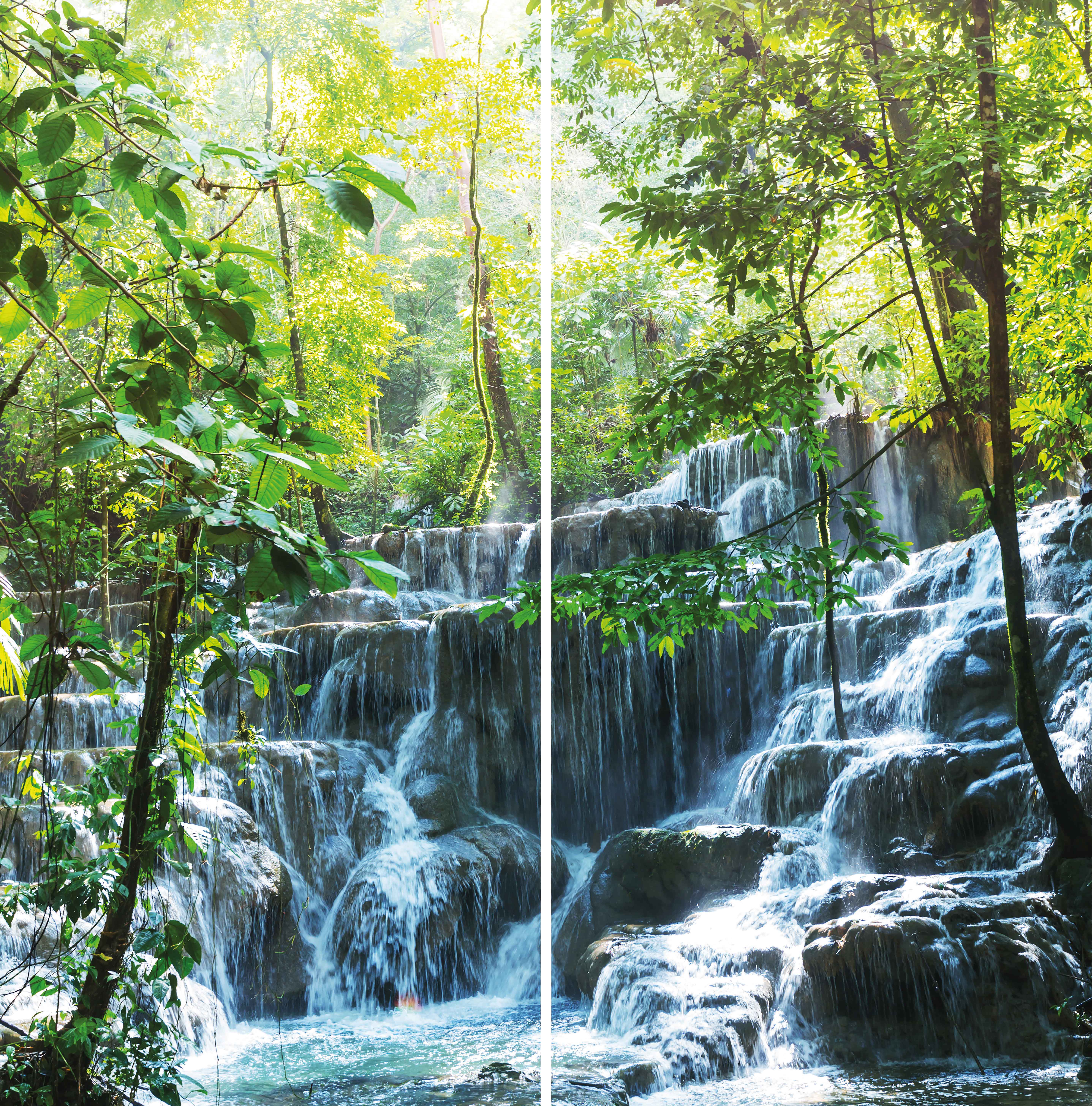 Duschrückwand Set Wasserfall Mexico Duschrückwand Set Wasserfall Mexico